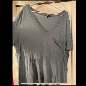 Blue Charlotte Russe V-Neck
